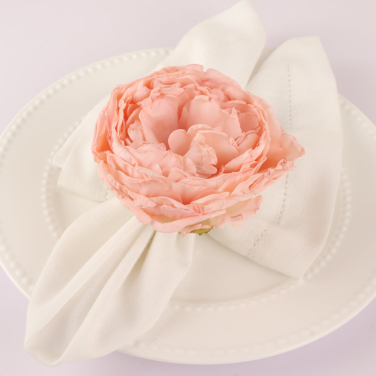 Pink Flower Napkin Rings