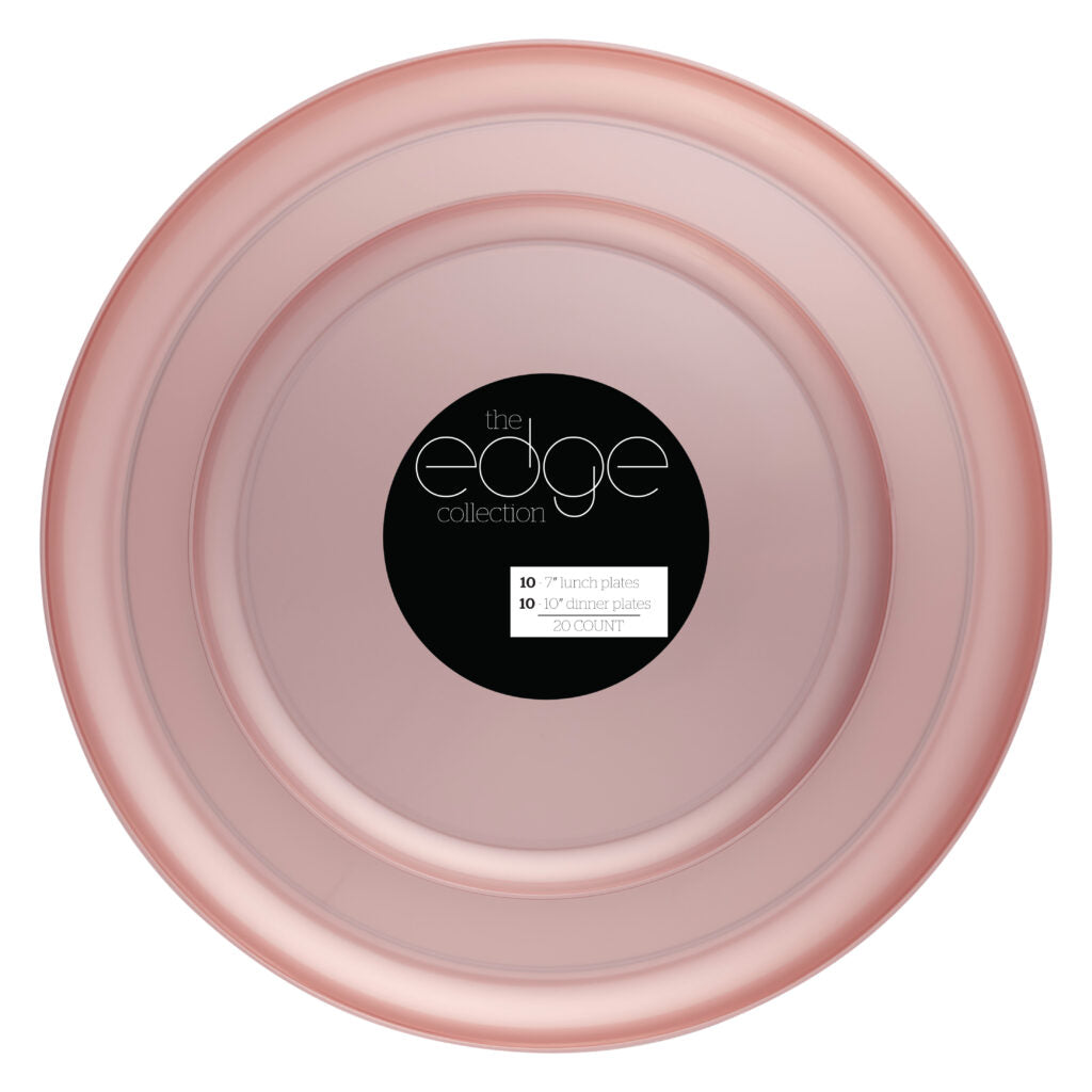 Edge 7″ & 10″ Pink Pearl Combo Plates