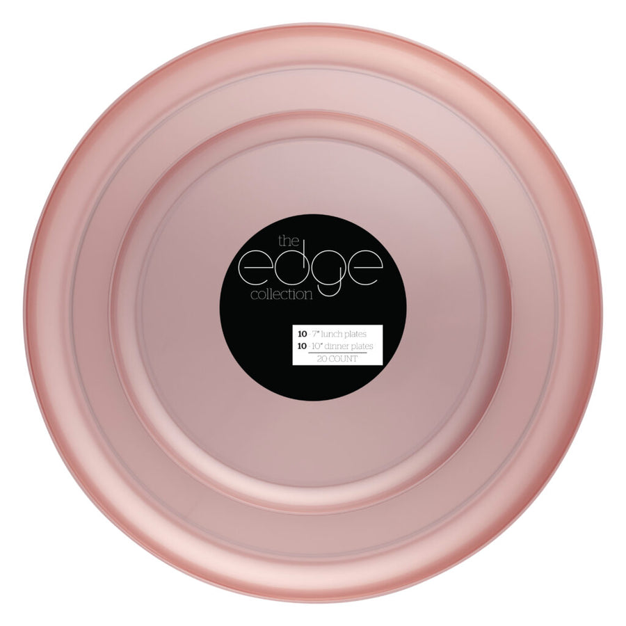 Edge 7″ & 10″ Pink Pearl Combo Plates - The Closeout Connection