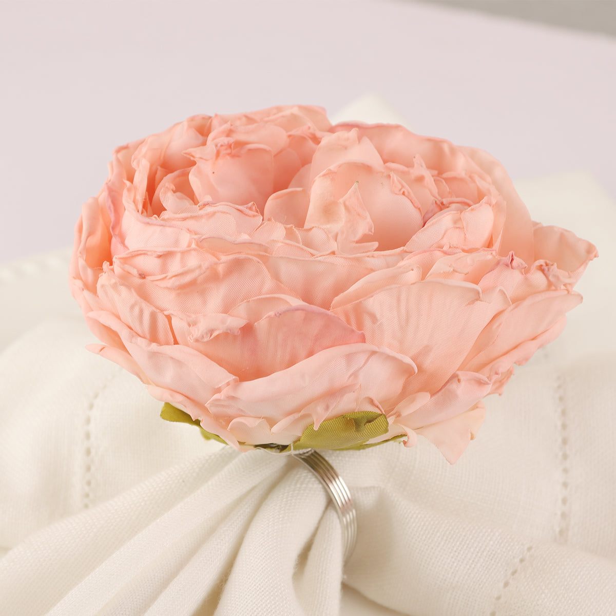 Pink Flower Napkin Rings