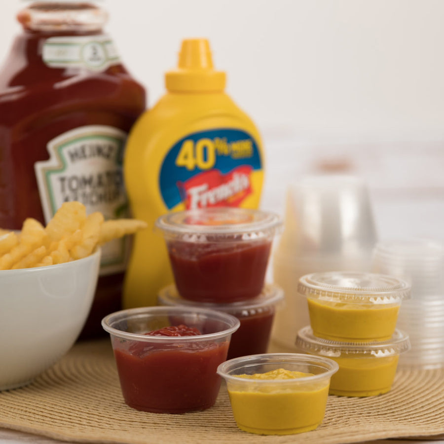 Portion Cups with Lids - 25 ct - The Closeout Connection