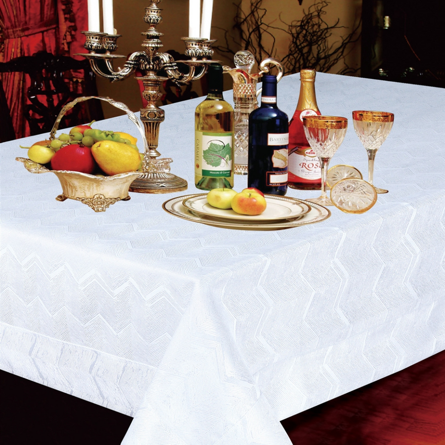 Princess Damask Presentation Tablecloth - The Closeout Connection