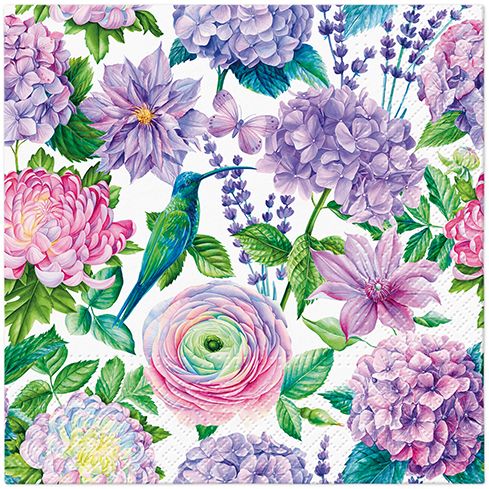 Purple Delight Lunch Napkin - 20 Count - The Closeout Connection
