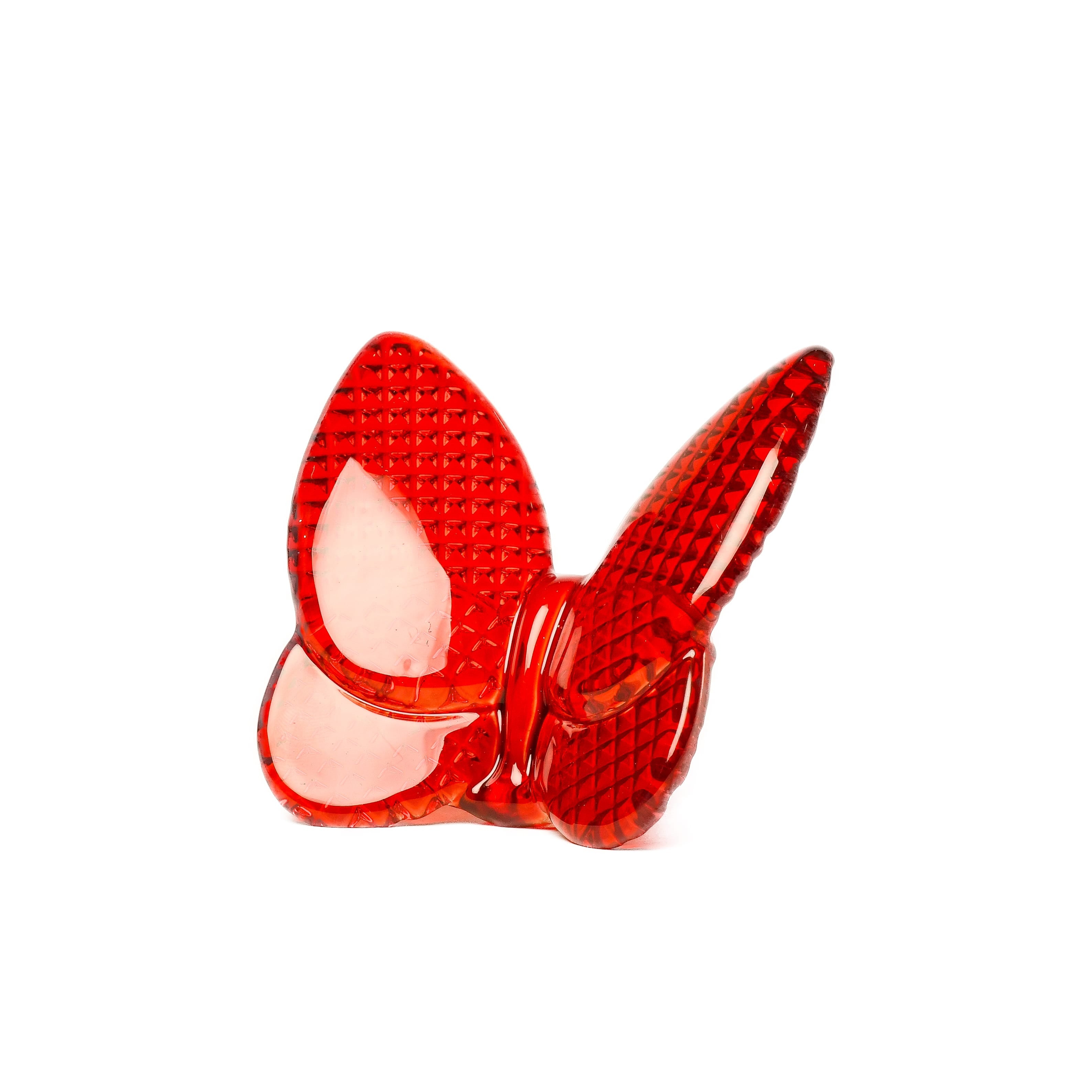 Red Decorative Glass Butterfly