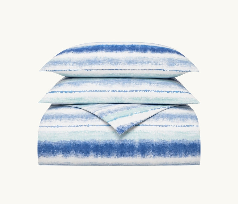 Luxe Meridian Blue Bedding Set - 8 Piece