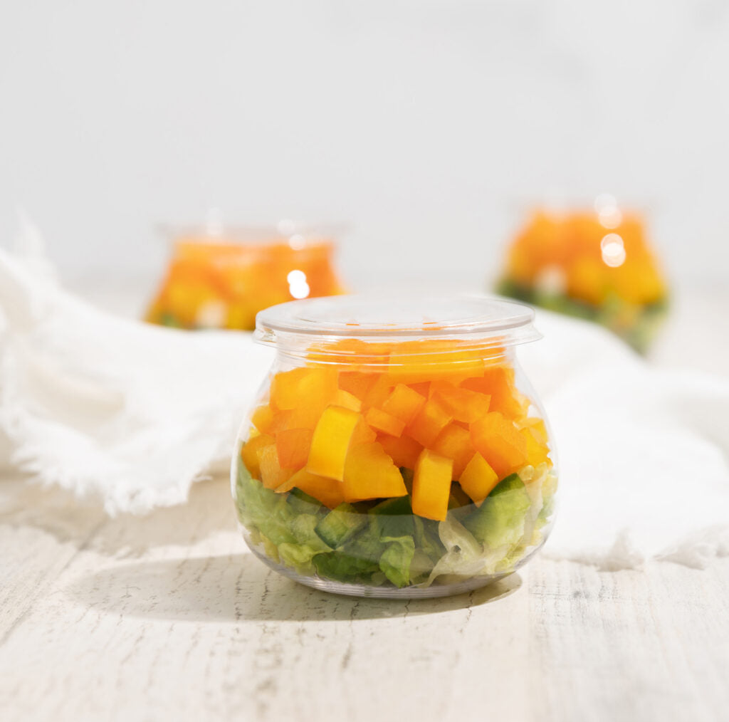 Round Mousse Cups With Lid - 8 Count