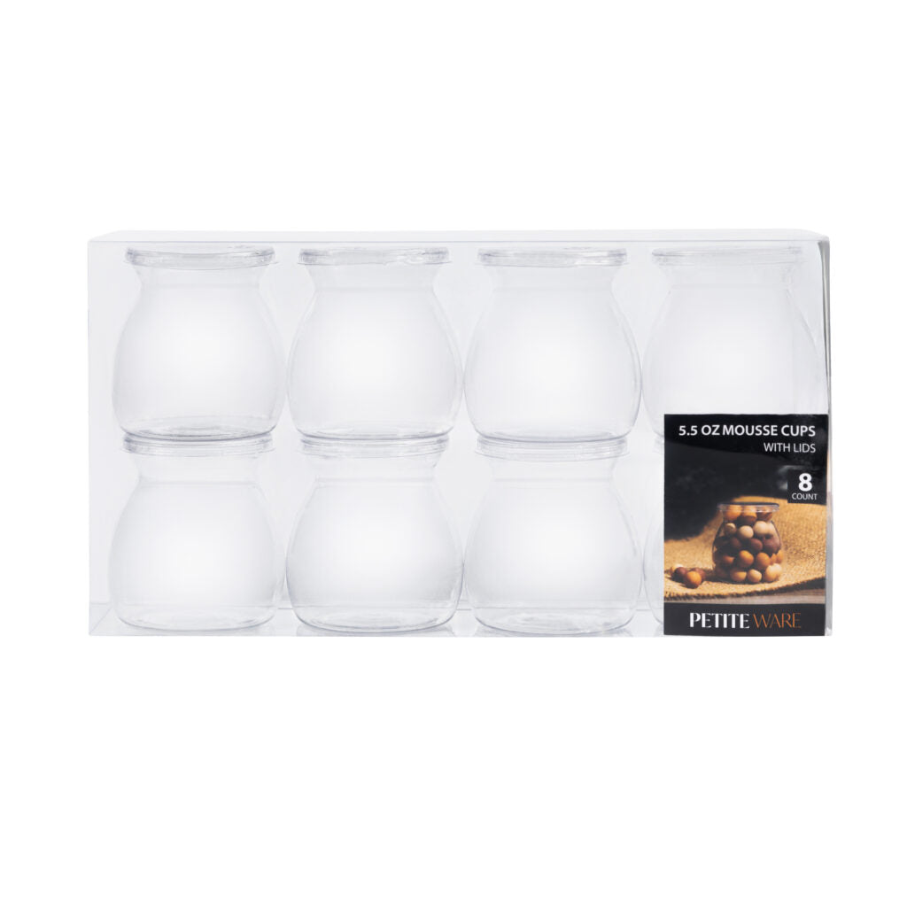 Round Mousse Cups With Snap Lid - 8 Count - The Closeout Connection
