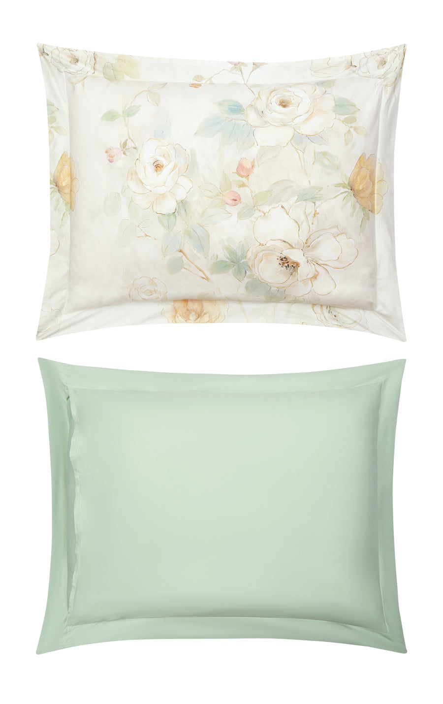 Sage Bloom 8 Piece Bedding Set pillow shams