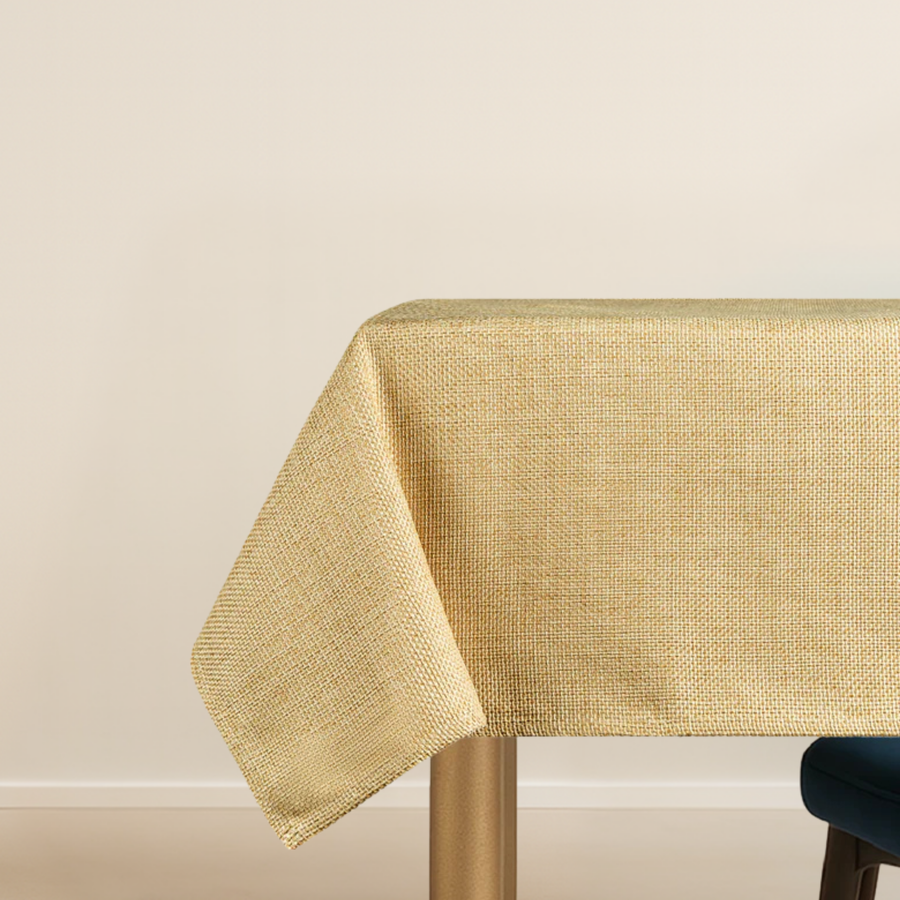 Audrey Gold Tablecloth - The Closeout Connection