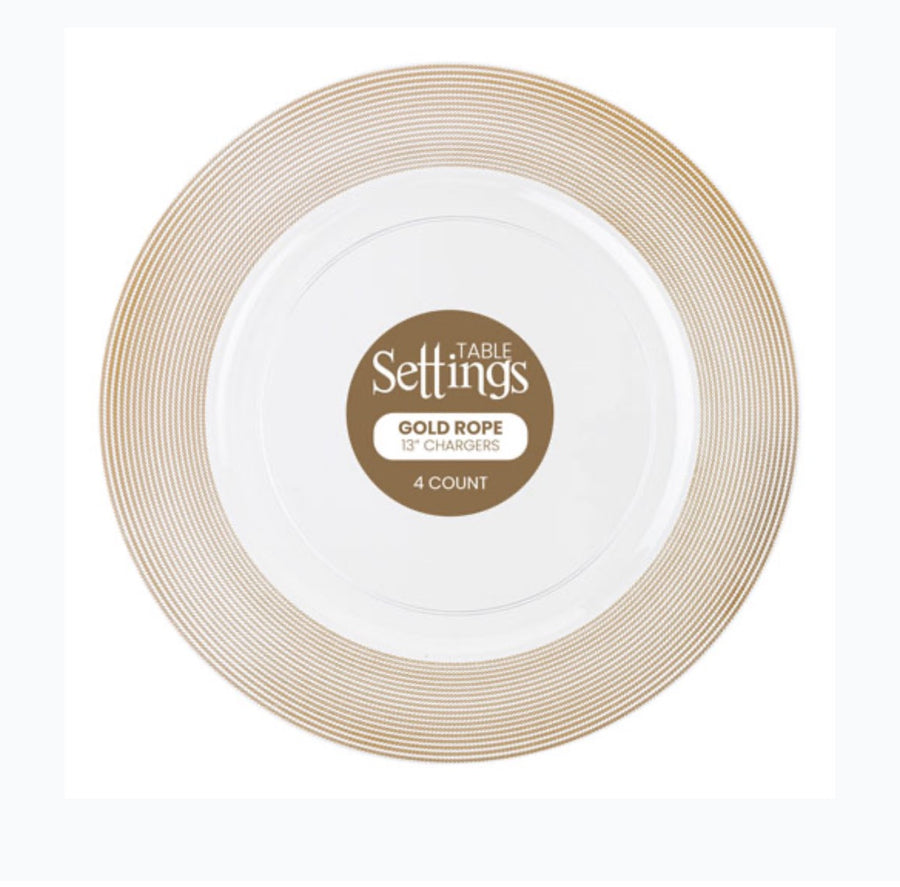Chargers Gold Rope Texture - 4 Count - The Closeout Connection