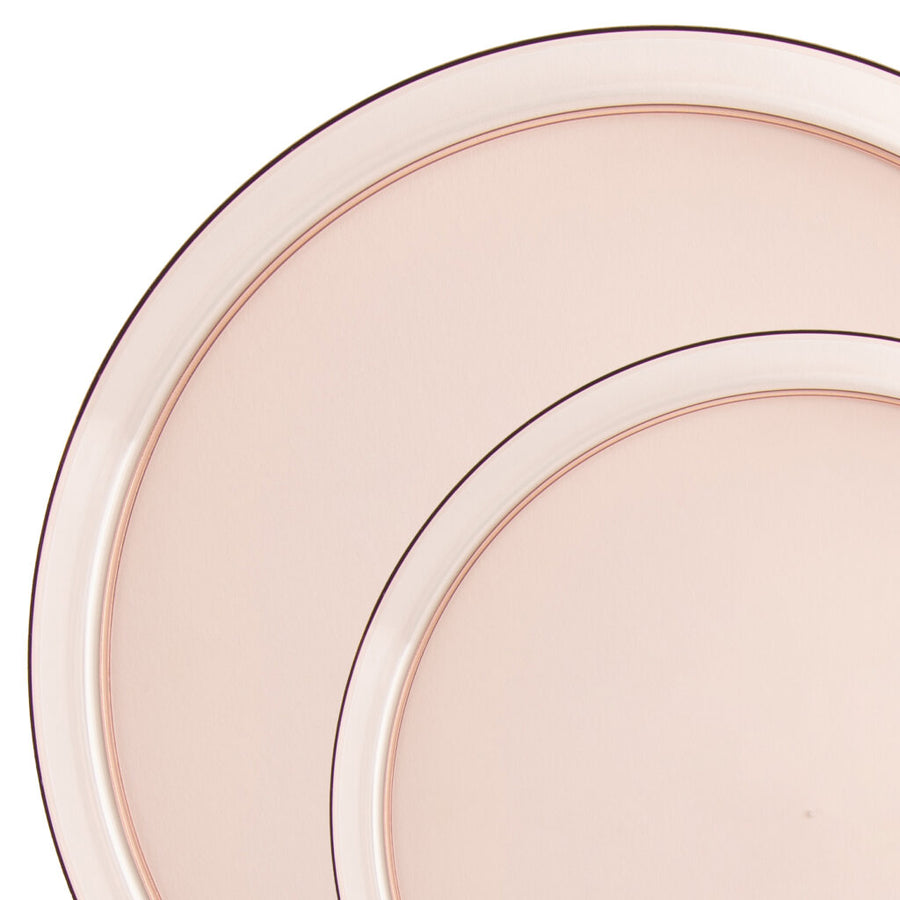 Sharp Rose Transparent Plates - The Closeout Connection