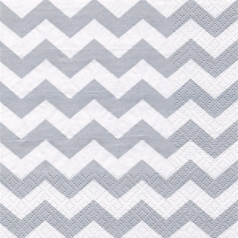 Chevron Lunch Napkin - 20 Count - The Closeout Connection