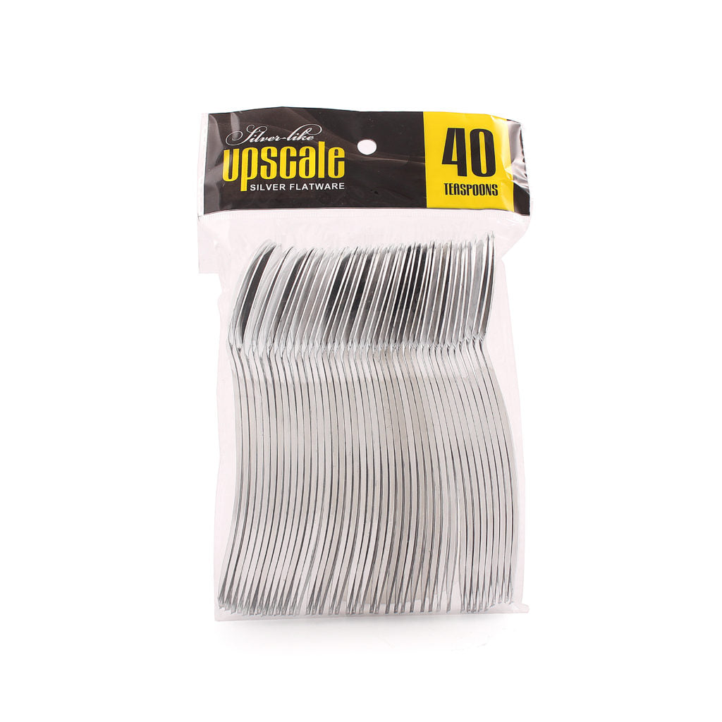 Upscale Silver Teaspoons - 40 Count