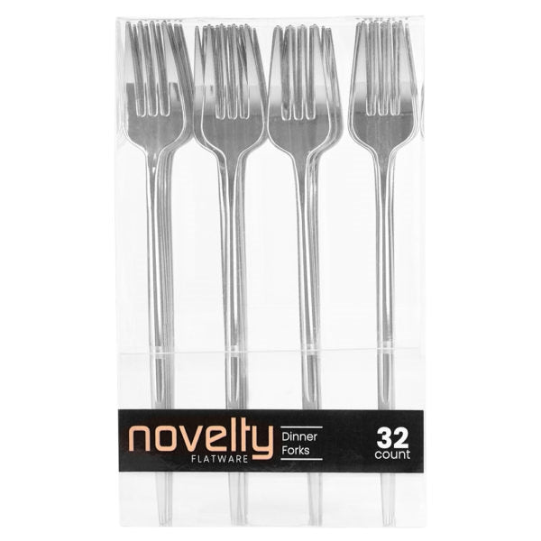 Silver Dinner Forks- 32 Count - The Closeout Connection