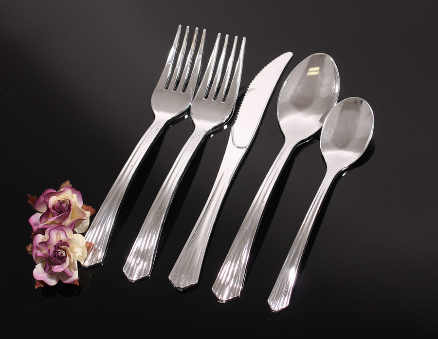 Upscale Silver Knives - 40 Count - The Closeout Connection