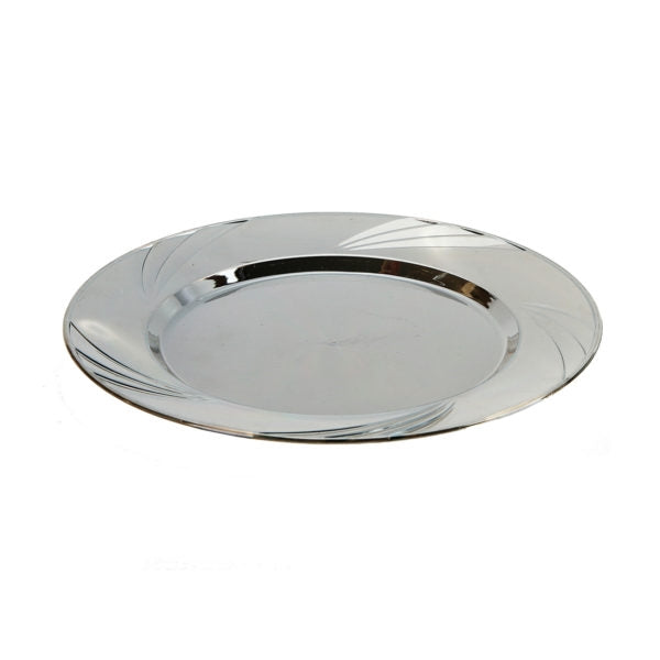 Plastic Silver Like Trays- 10 Count - The Closeout Connection