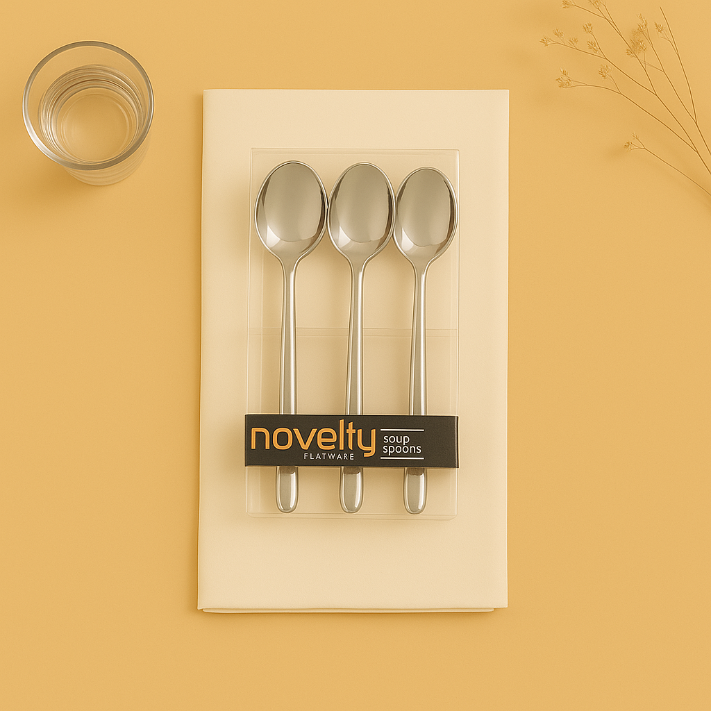 Silver Soup Spoons - 32 Count