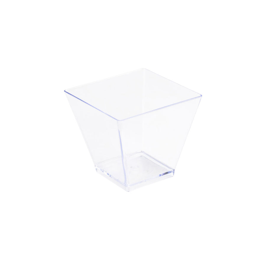 2oz Square Bowl Clear - The Closeout Connection