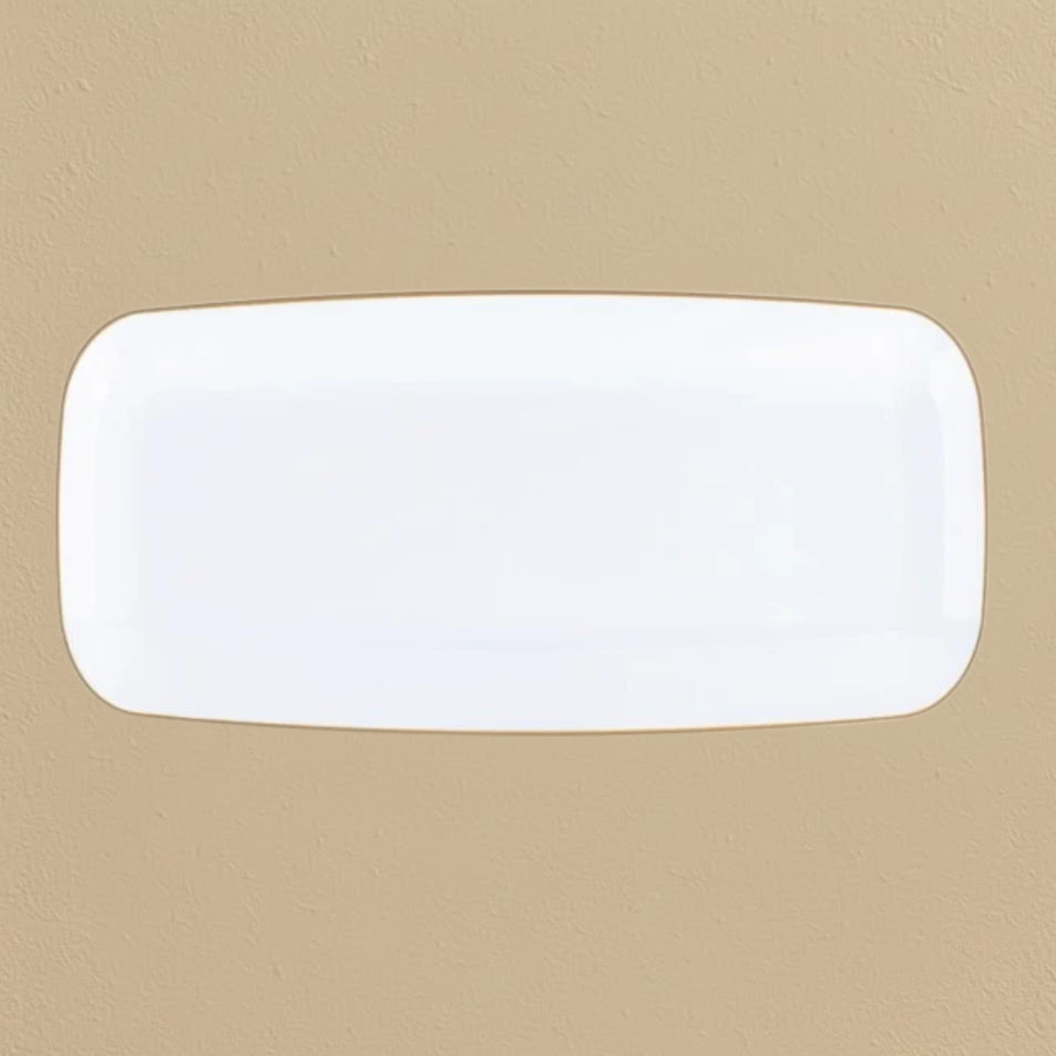 Organic Medium Rectangular Gold Rim Tray