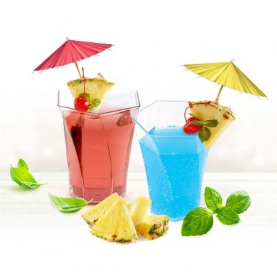 Decor Swirl Hexagonal Cup Mini Collection - 10 Count