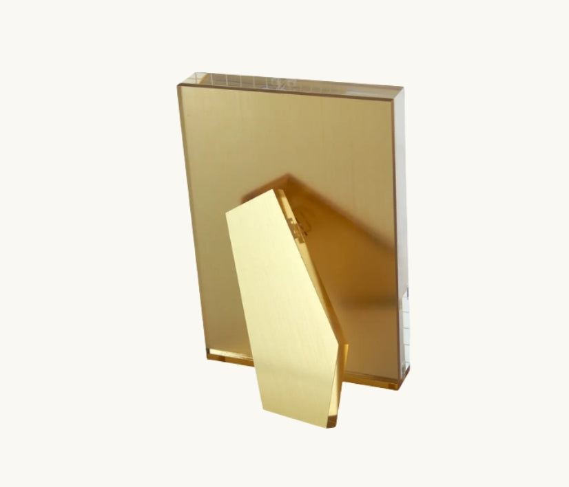 TMUNAH Gold Lucite Frame