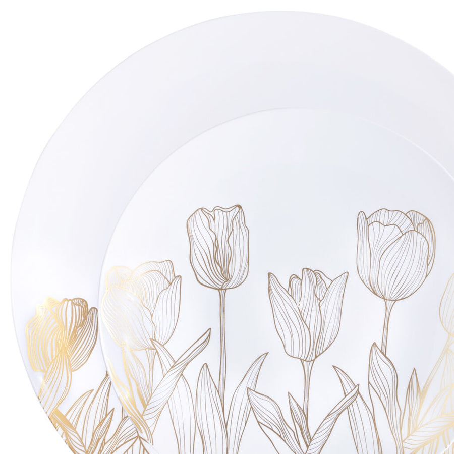 Tulip Organic White/Gold - 32 Count - The Closeout Connection