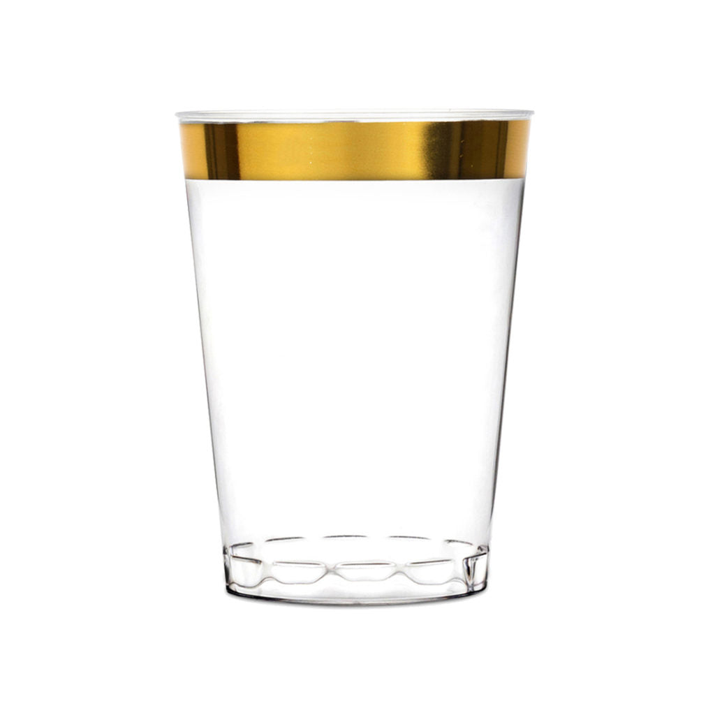 Gold Rim Tumblers - 20 ct