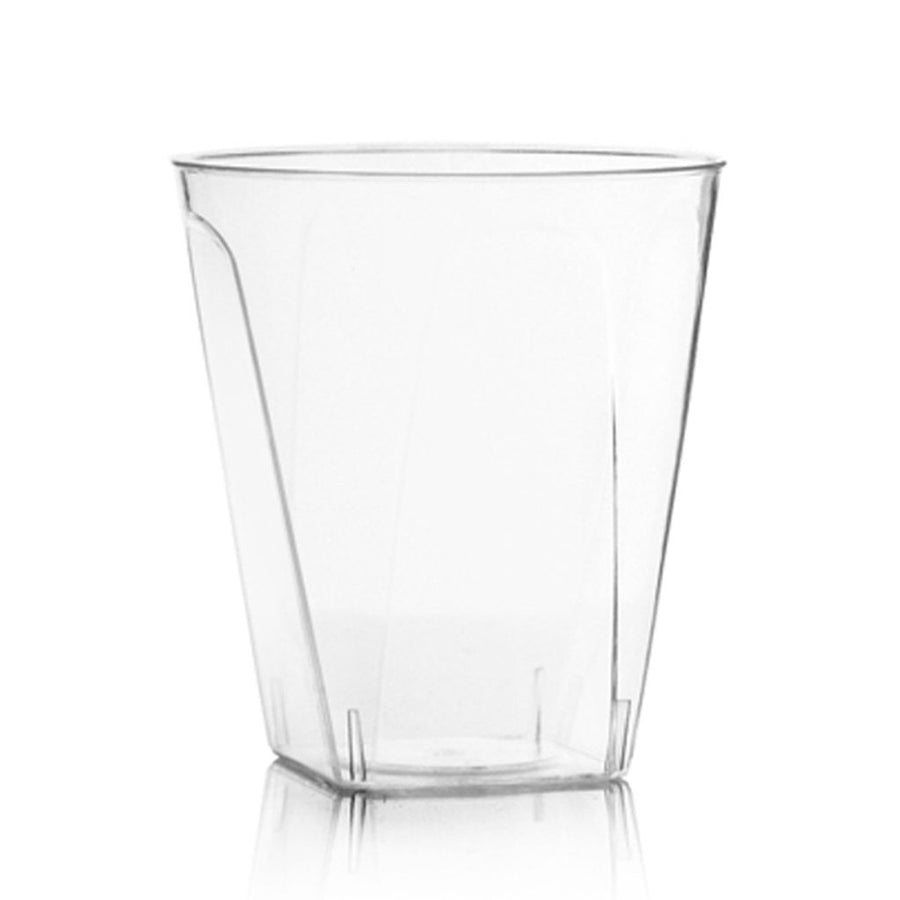 Clear Square Tumblers - 20 Count - The Closeout Connection