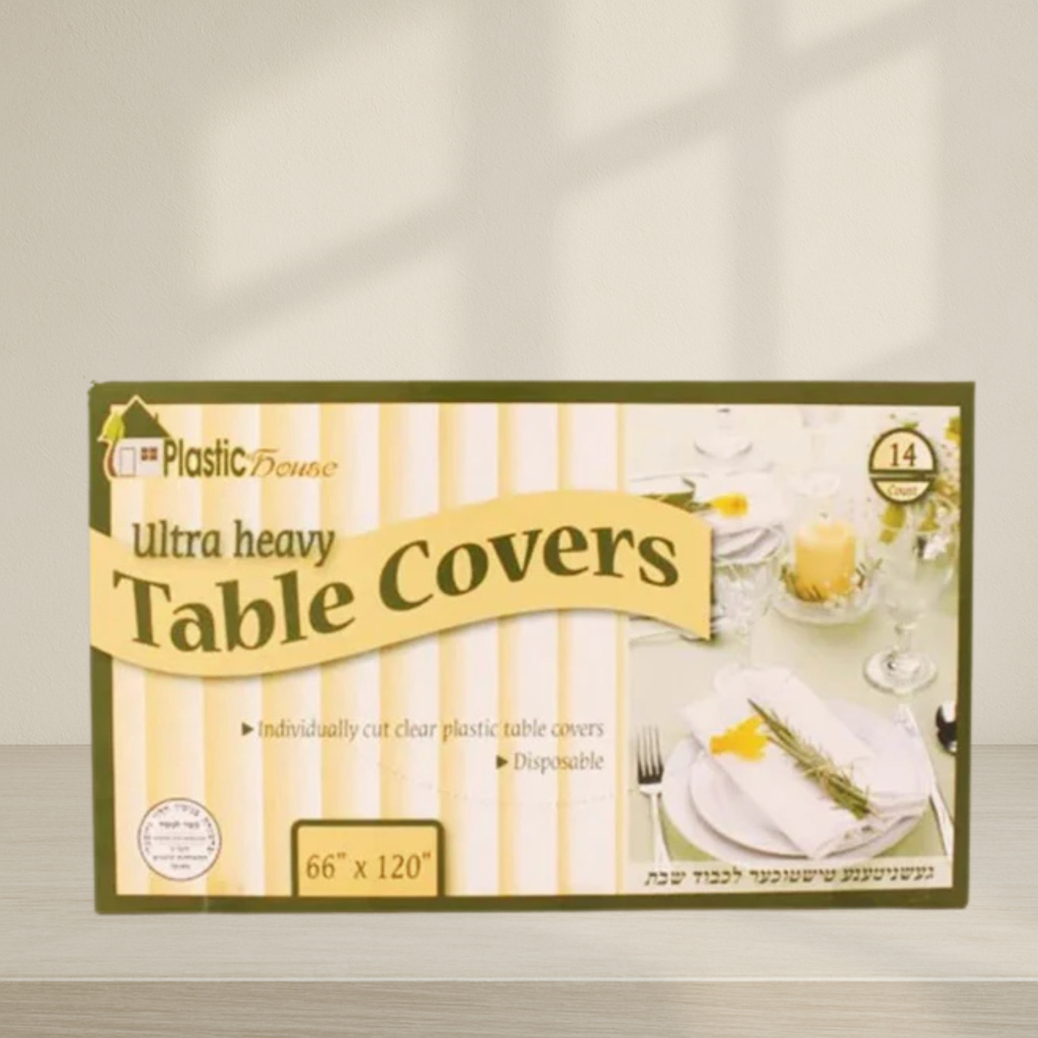 Clear Ultra Heavy Duty Table Cover - 14 Count