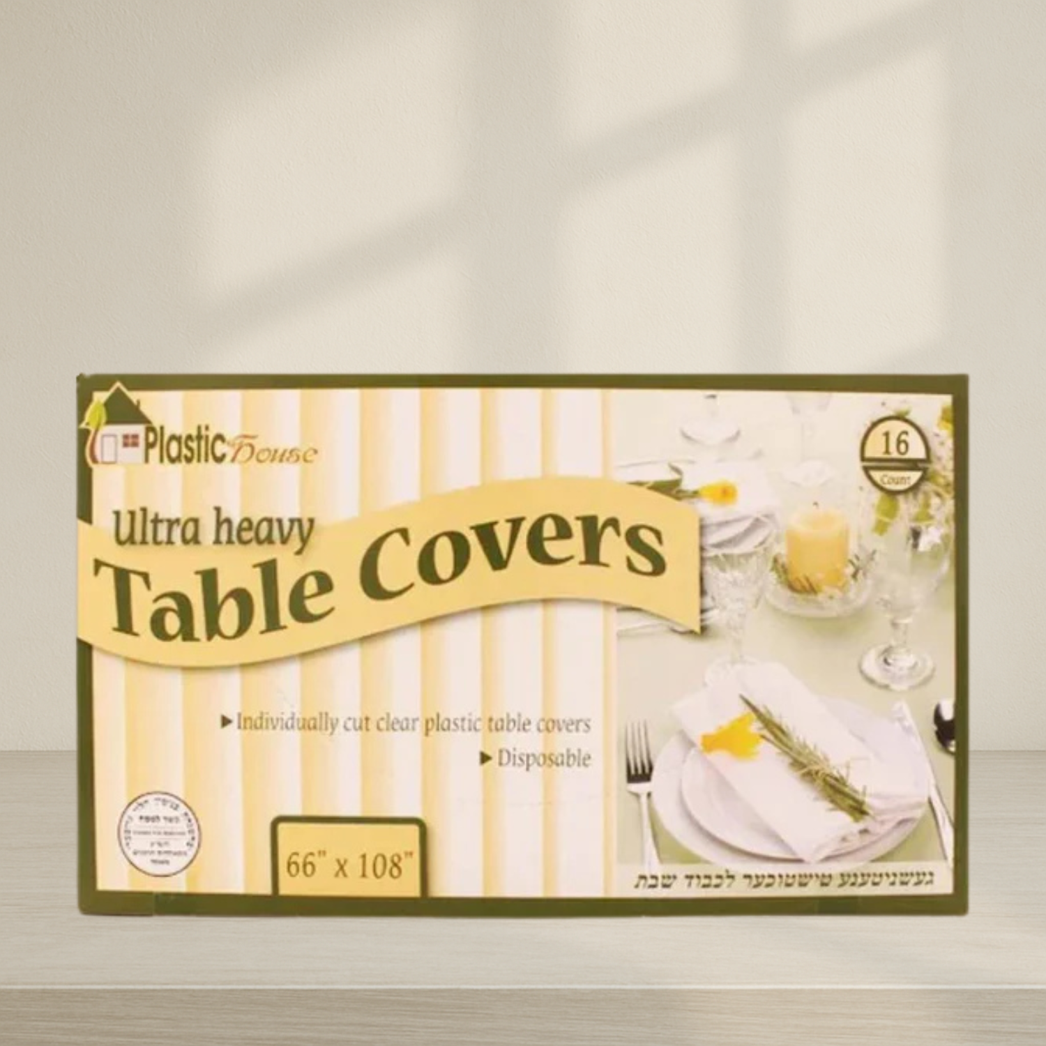 Clear Ultra Heavy Duty Table Cover - 24 ct