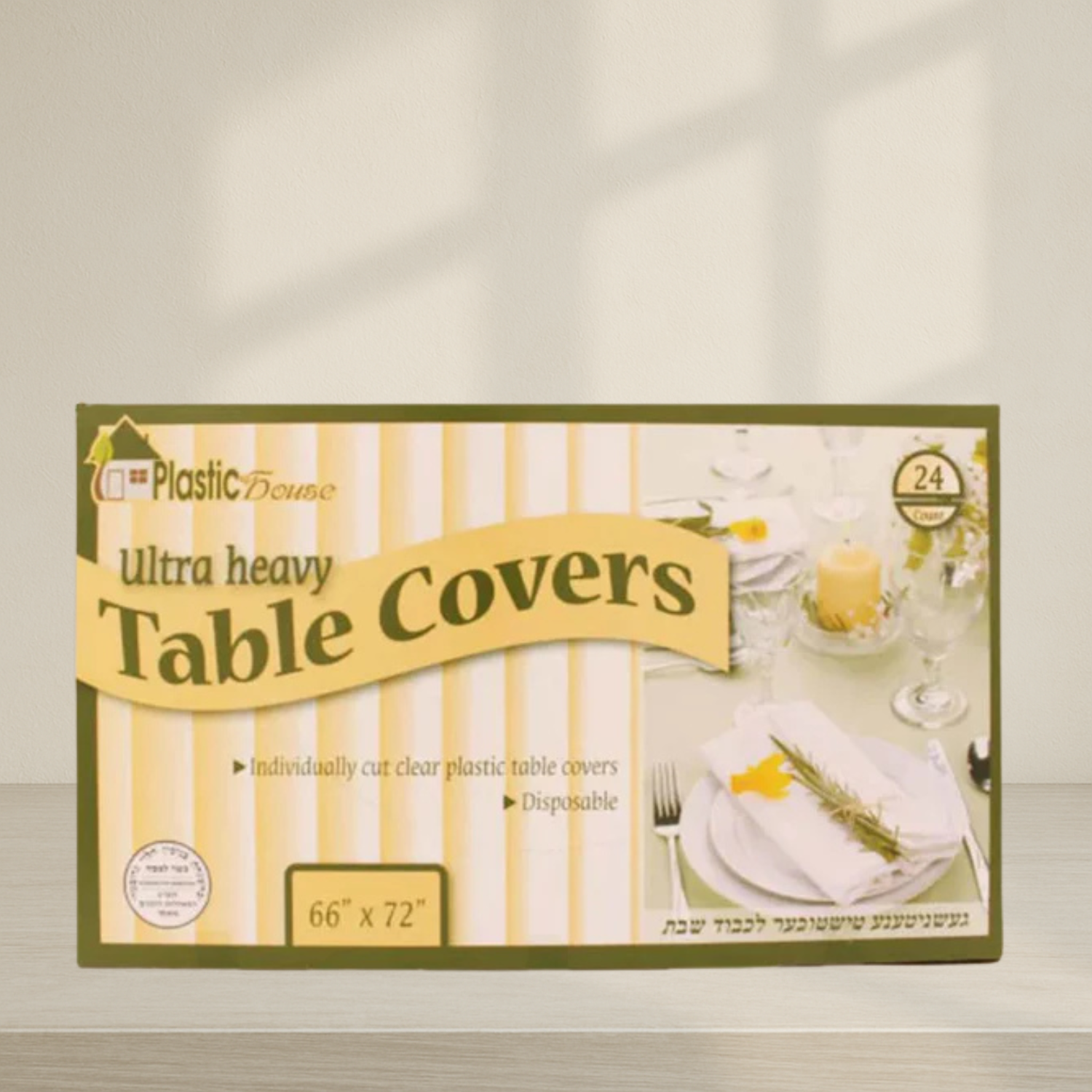 Clear Ultra Heavy Duty Table Cover - 24 ct