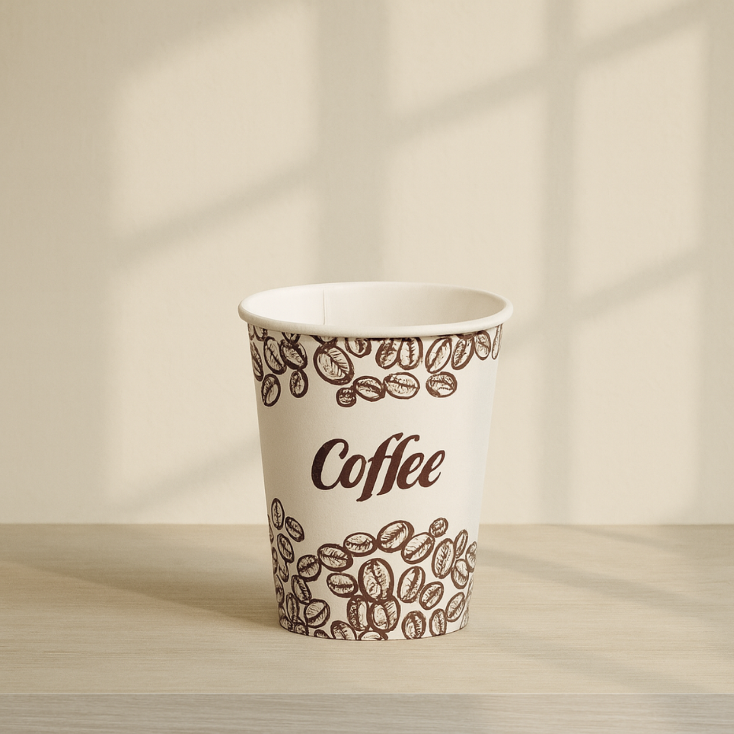 Coffee Print Hot Cups - 50 Count