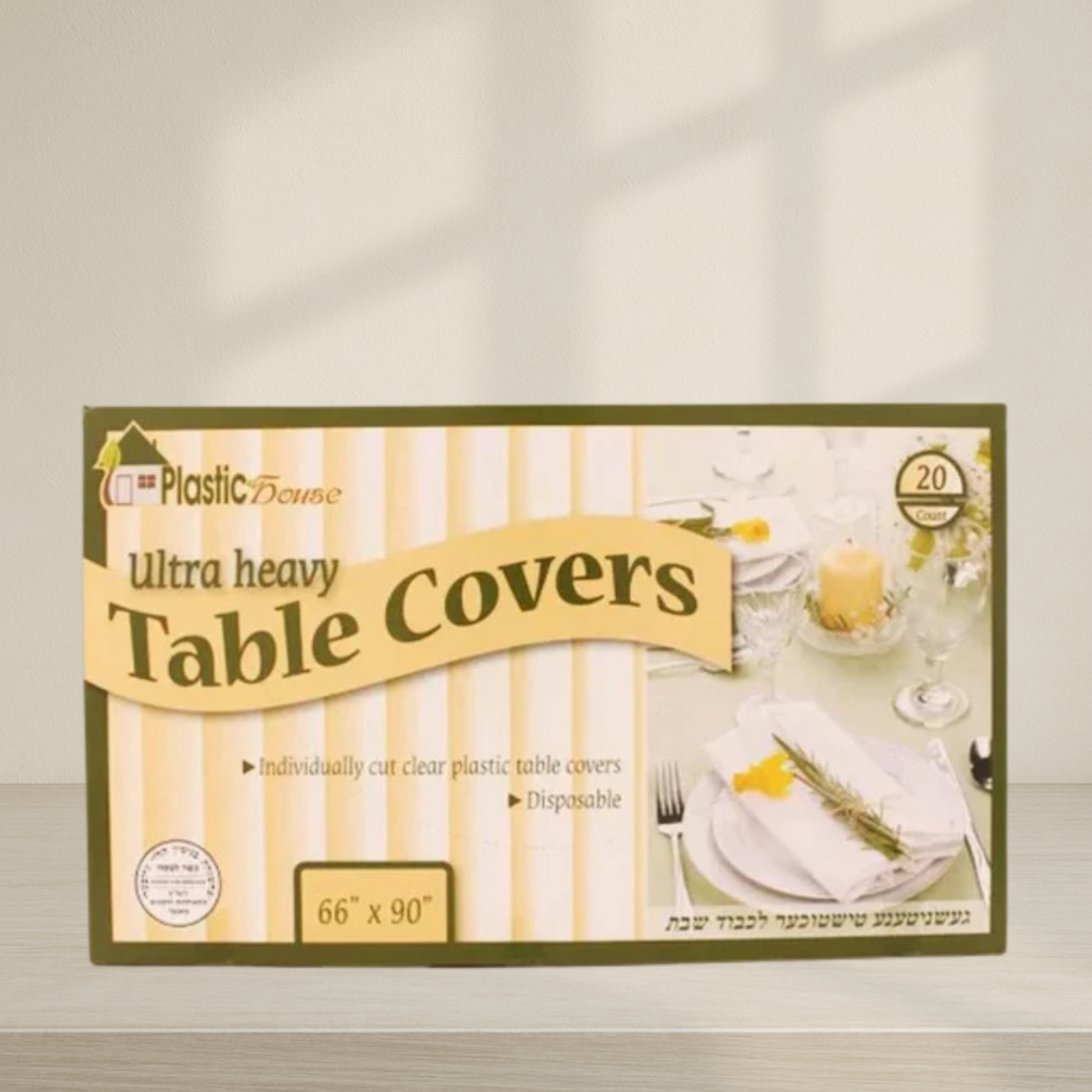 Clear Ultra Heavy Duty Table Cover - 20 ct