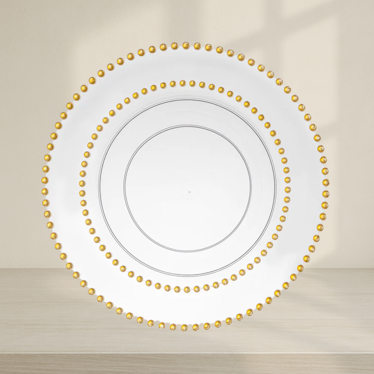 Decor Beaded Collection Clear and Silver- 10 Count