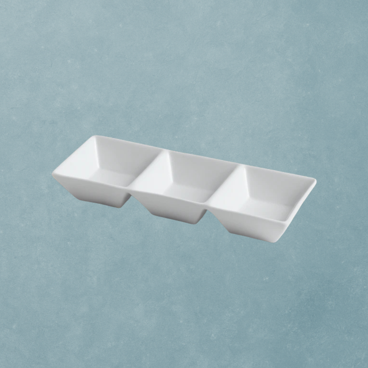 White 3 Section Ceramic Dish