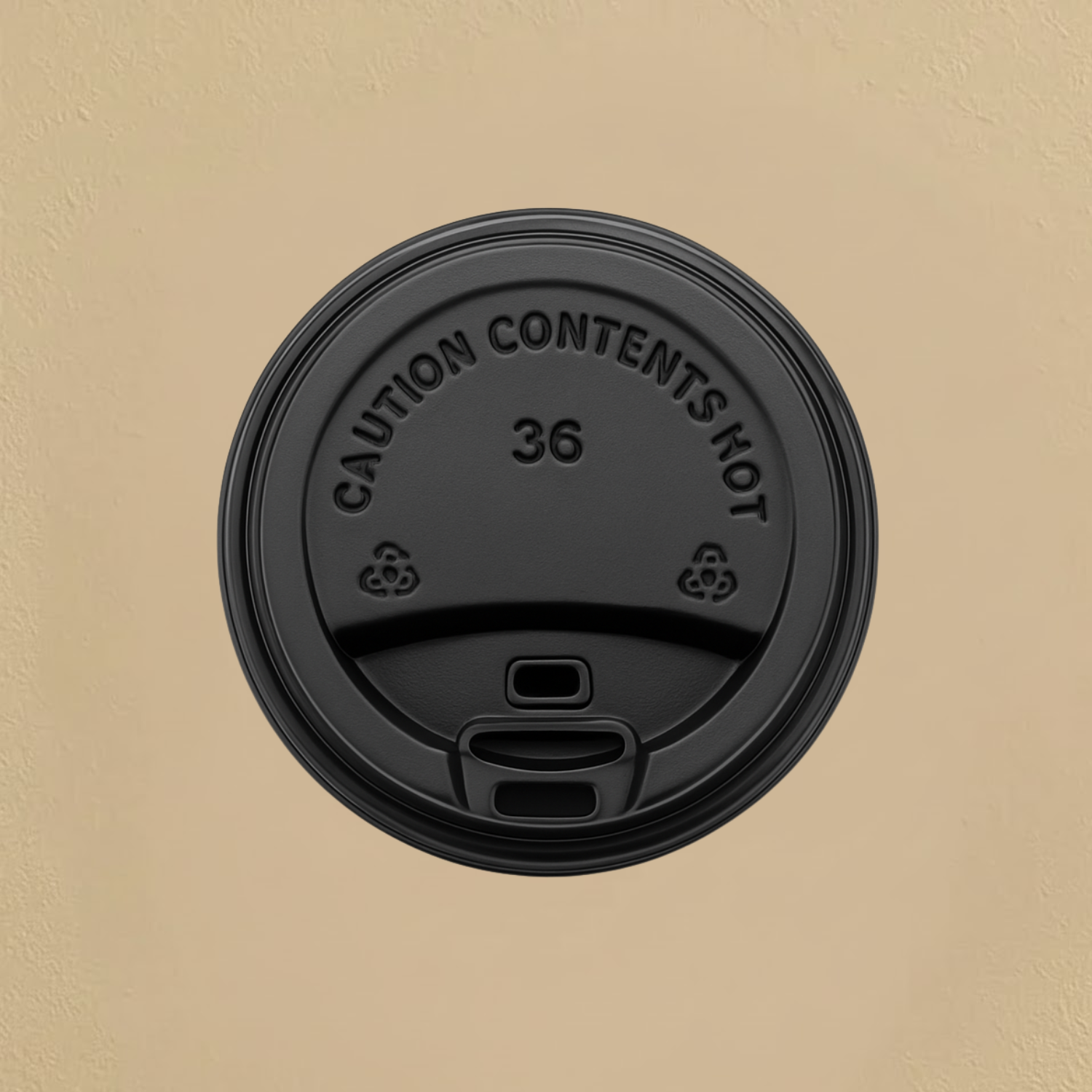 Lids for Hot Cups Black - 40 Count