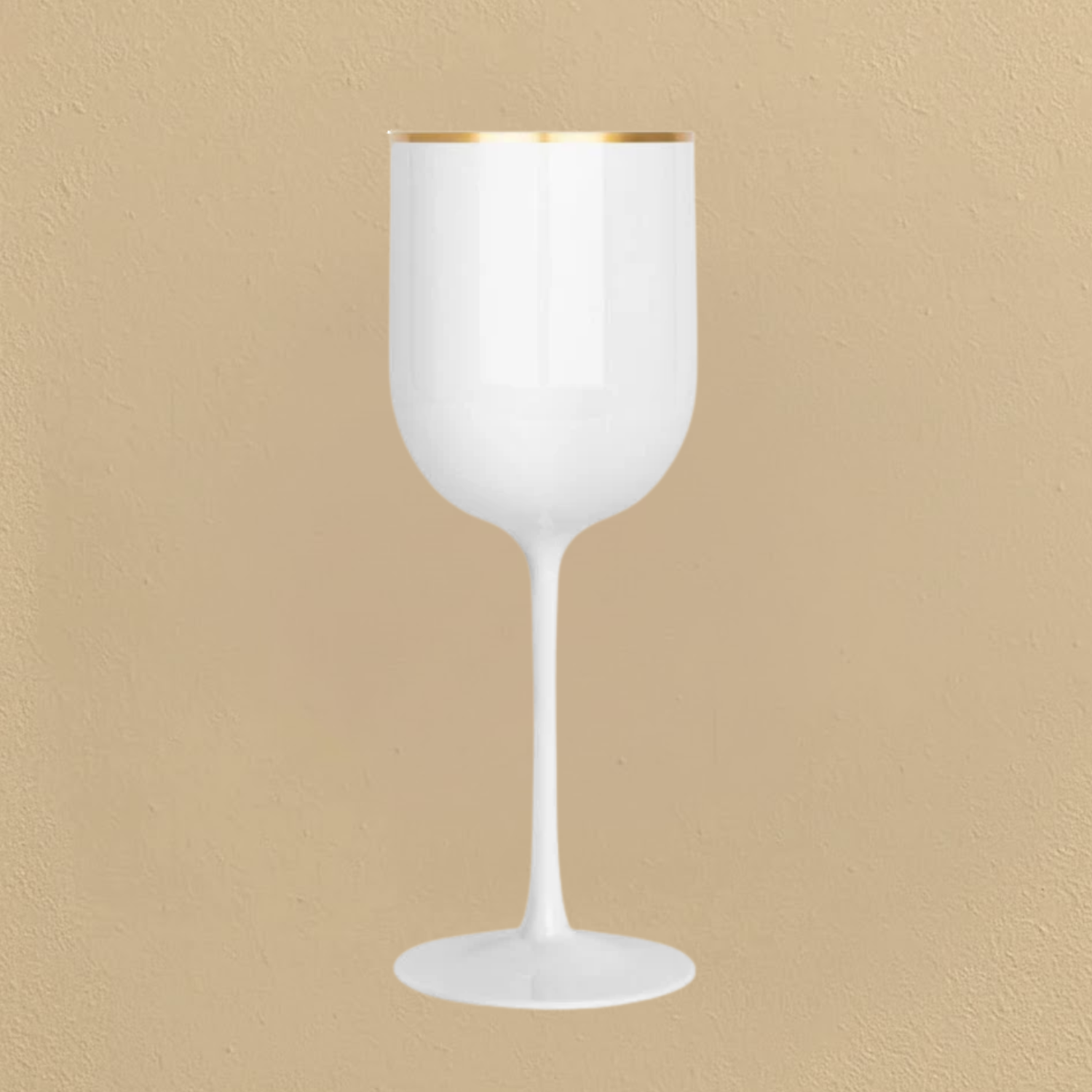 Gold Rim Wine Glasses- 5 ct