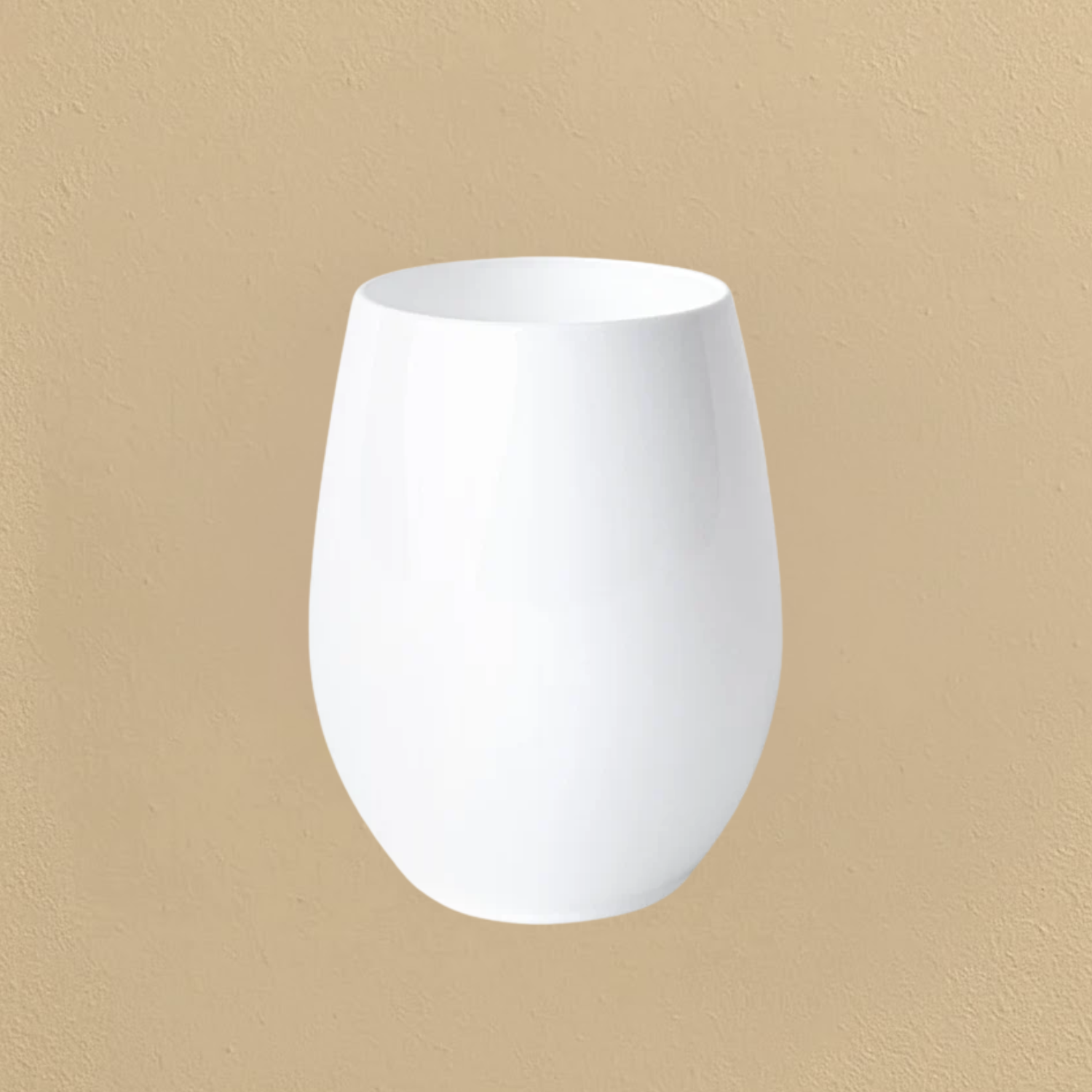 Stemless Goblets 12 oz White - 6 Count