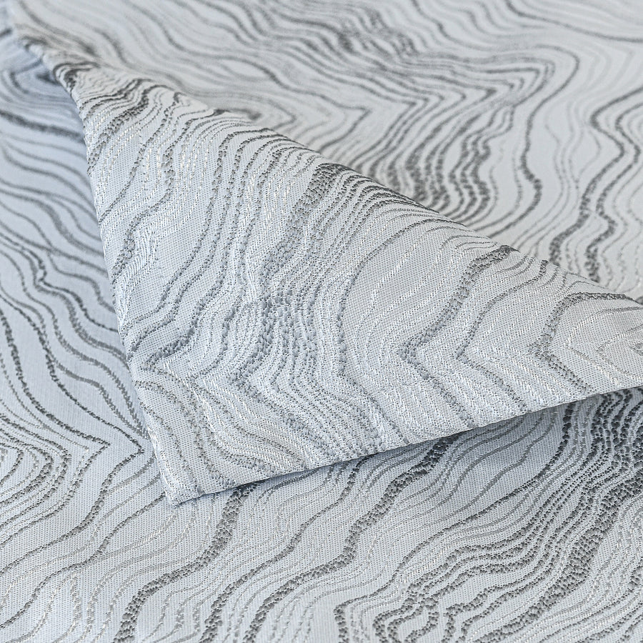 Vanessa Silver Tablecloth - The Closeout Connection