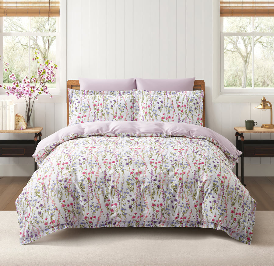 Violet Field 8 Piece Bedding Set