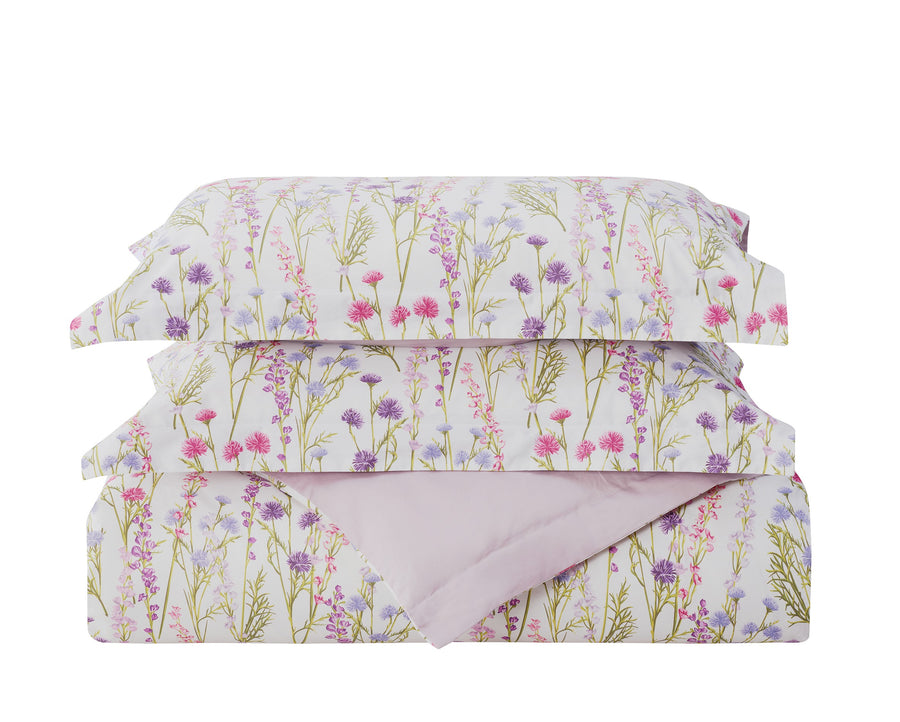 Violet Field 8 Piece Bedding Set stacked set