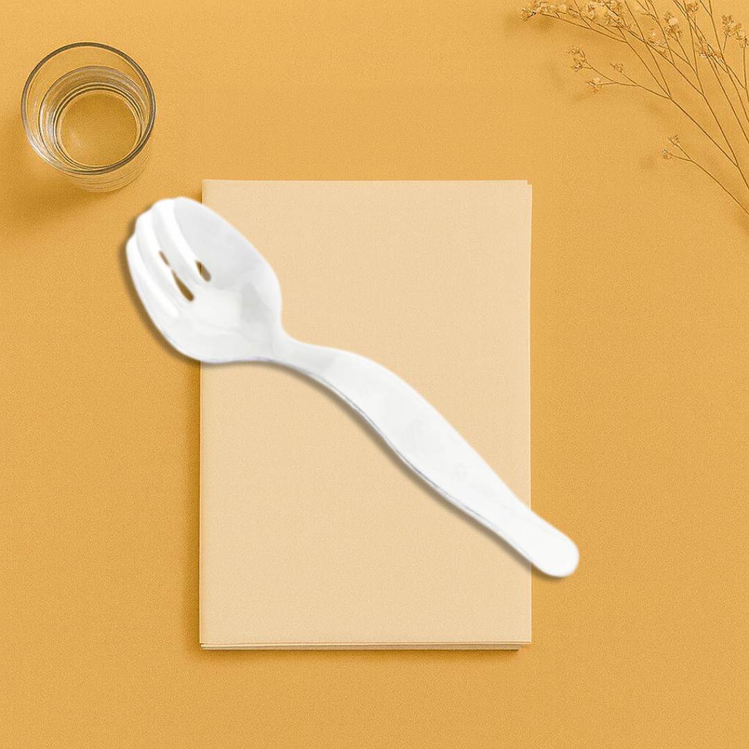 Clear Serving Fork