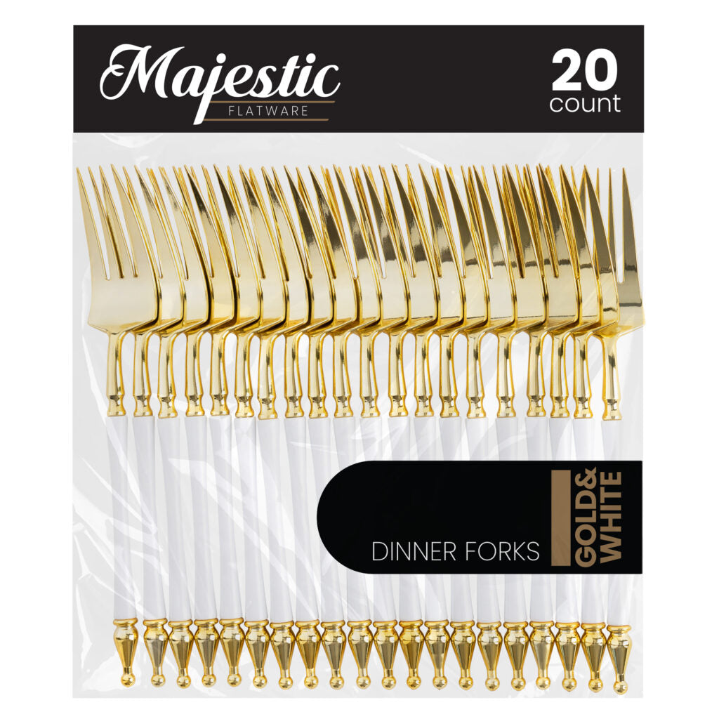 Majestic Flatware White/Gold