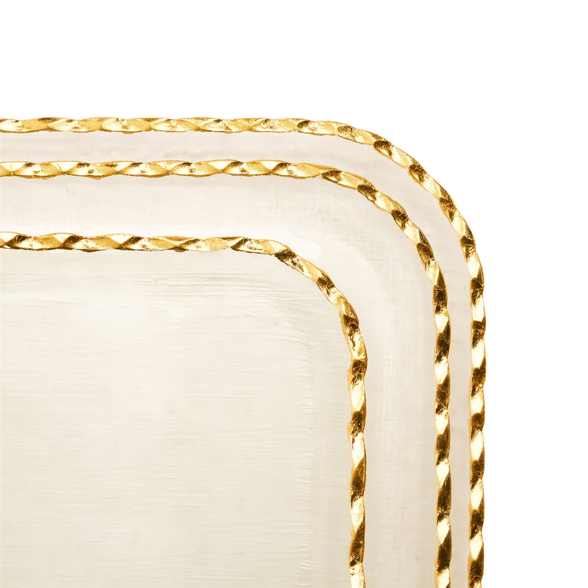 Square Glass Salad Plate