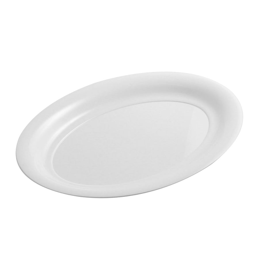 Oval Serving Tray White - The Closeout Connection