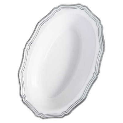 Aristocrat Medium Silver Serving Bowl - 25 Count