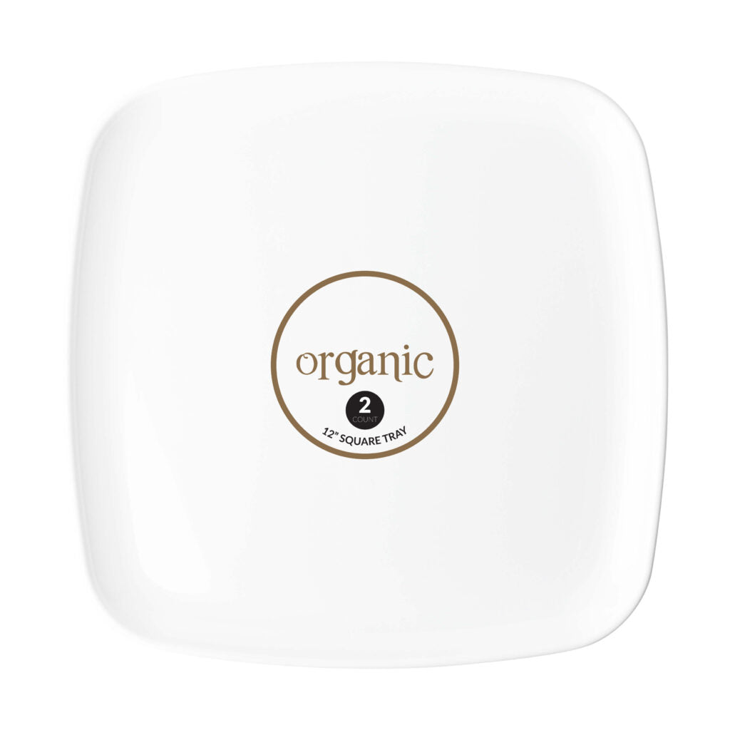 Organic Square Tray- 2 Count