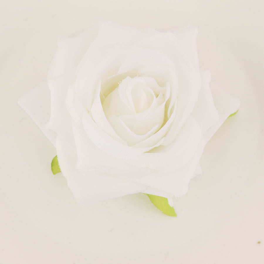 White Flower Napkin Rings – Set of 4 - The Closeout Connection