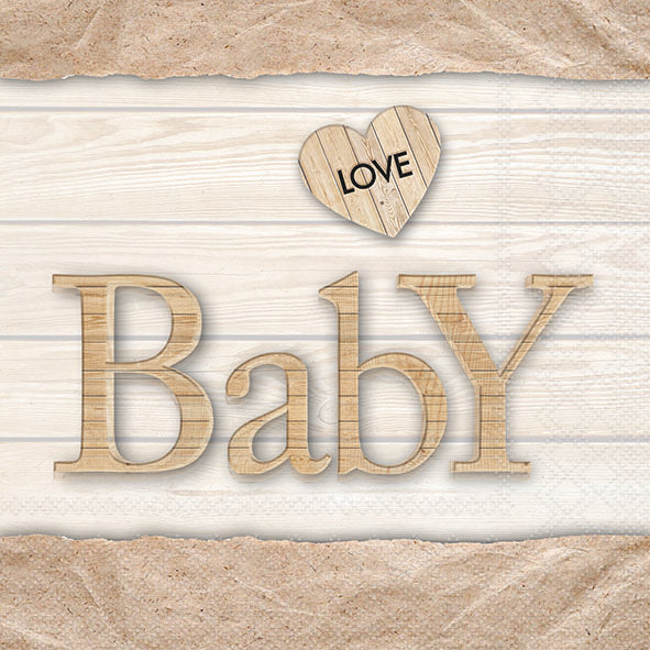 Baby Love Nature Lunch Napkin - 20 Count - The Closeout Connection