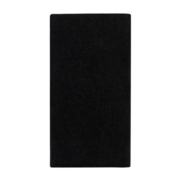 Airlaid 1/6 Fold Black Guest Towels - 20 Count